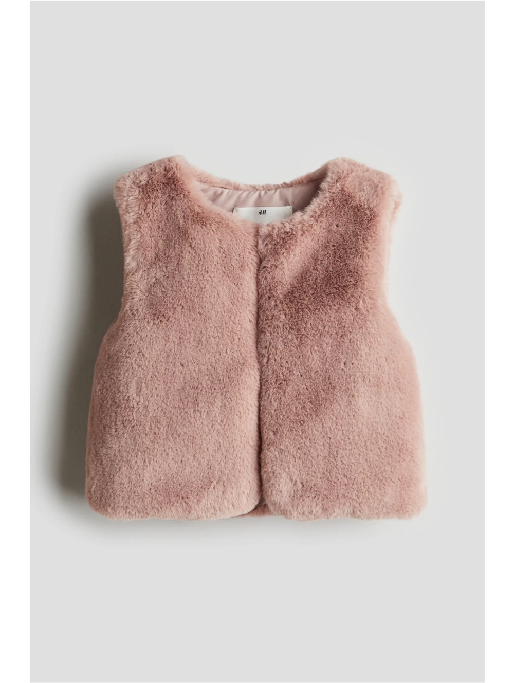 H&M | Dusty Pink | Fluffy Kids Vest